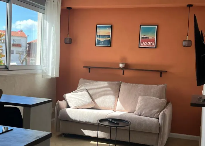Appartamento Cosy, Piscine, Parking, 5min Et Du Port, Arcachon